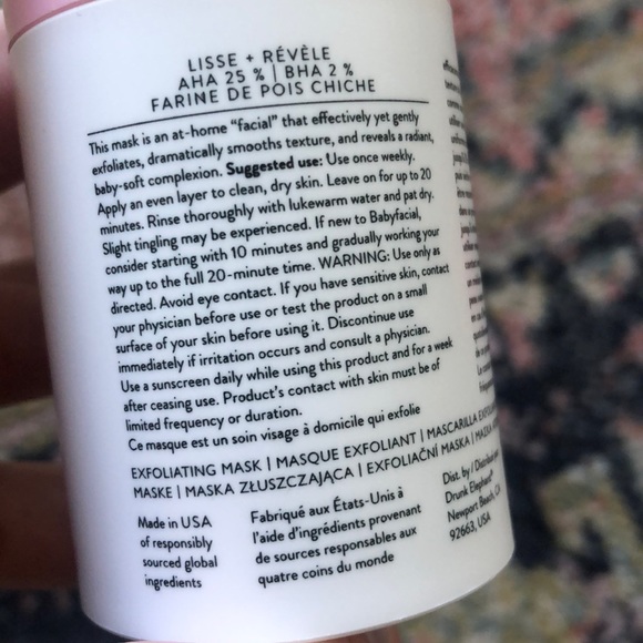 Drunk Elephant T.L.C. Sukari Babyfacial™ Mask Texture Tone AHA BHA Exfoliator - Picture 3 of 4